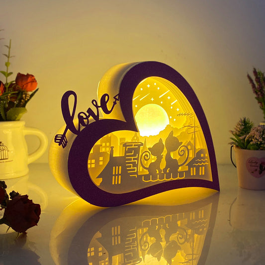 Cat Love – 3D Love Box File - Cricut File - VEKTOR KRAFT