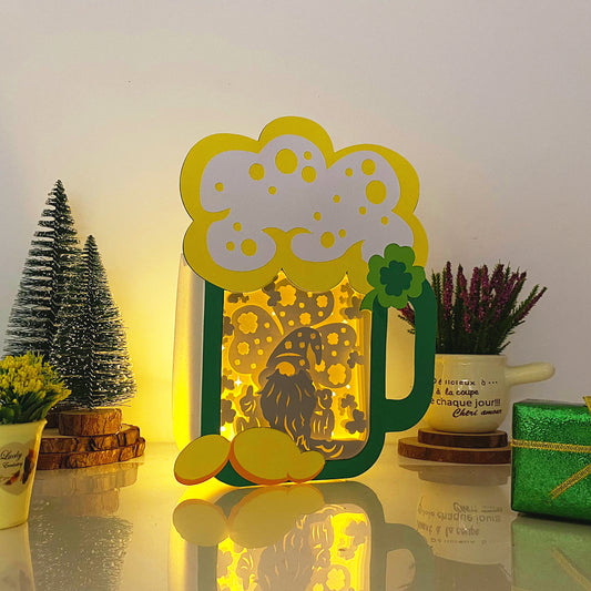 Gnome – 3D Lucky Beer Box File - Cricut File - VEKTOR KRAFT