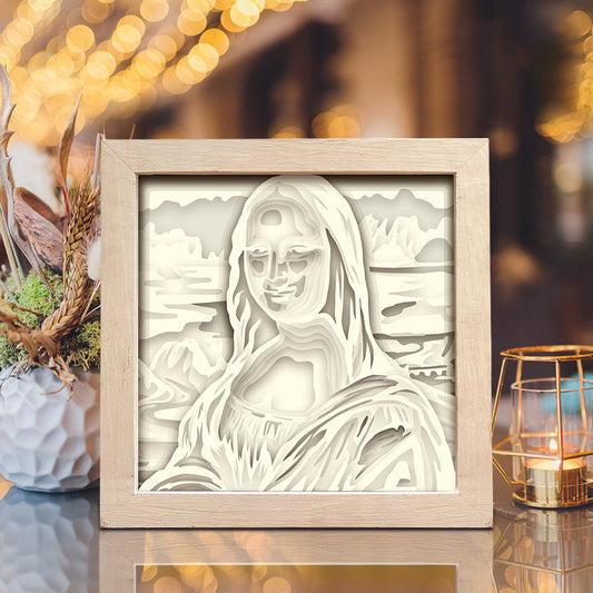 Mona Lisa – 3D Shadow Box SVG File for Cricut & Silhouette