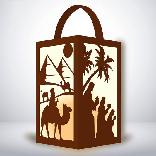 Oh Holy Night - 3D Paper Lantern File 1 - Cricut File - VEKTOR KRAFT
