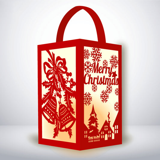 Xmas 3 - 3D Paper Lantern File 1 - Cricut File - VEKTOR KRAFT