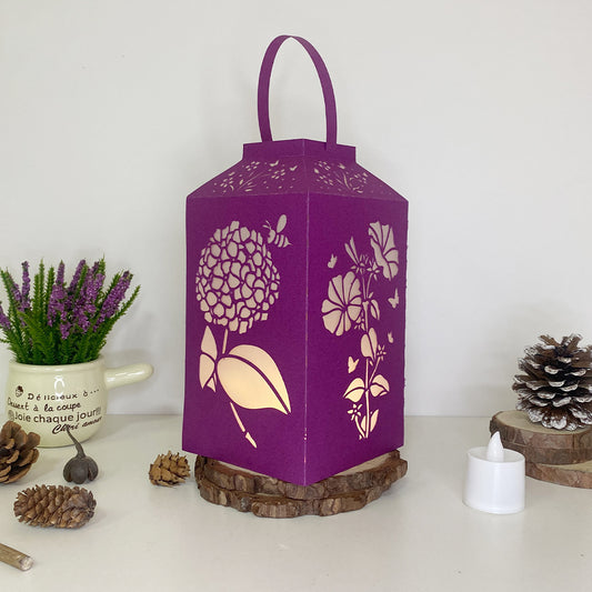 Flowers - 3D Paper Lantern File 2 - Cricut File - VEKTOR KRAFT