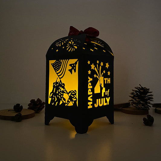 4th Of July - 3D Paper Lantern File 3 - Cricut File - VEKTOR KRAFT