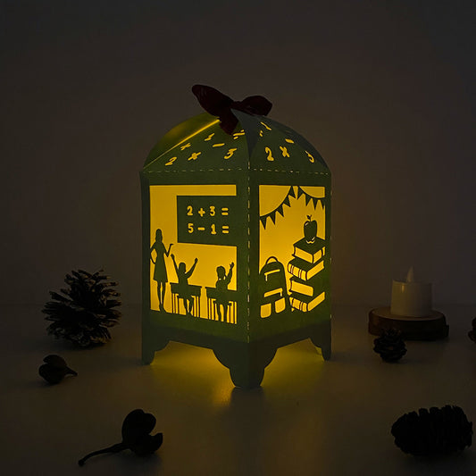 Classroom - 3D Paper Lantern File 3 - Cricut File - VEKTOR KRAFT