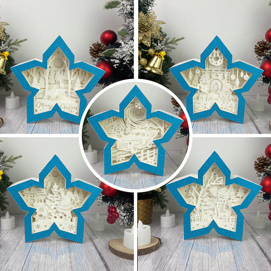 Pack 5 Christmas – 3D Box SVG File for Cricut & Silhouette