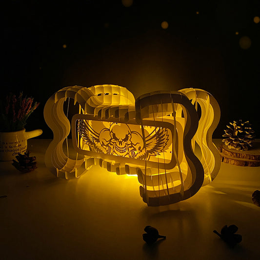 Skull – 3D Bone Pop-up Card File - Cricut File - VEKTOR KRAFT