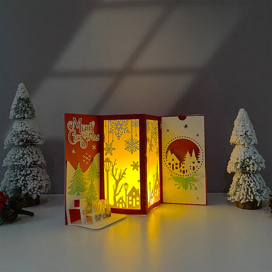 Card Christmas 1 – 3D Paper Pop-up Card File - Cricut File - VEKTOR KRAFT