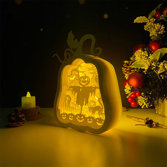 Scarecrow – 3D Pumpkin Box 2 File - Cricut File - VEKTOR KRAFT
