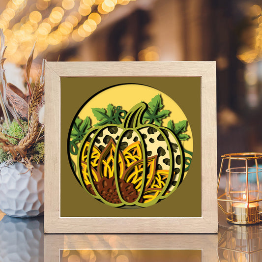 Pumpkin – 3D Shadow Box SVG File for Cricut & Silhouette