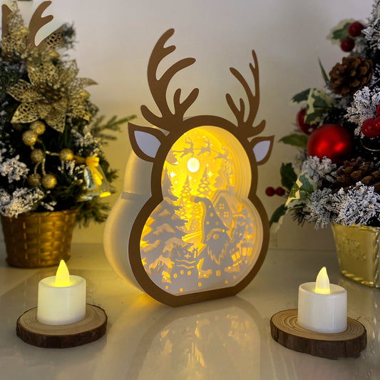 Christmas Gnome 2 – 3D Box SVG File for Cricut & Silhouette