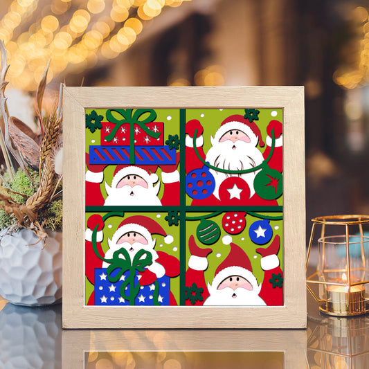 Santa Claus 17 – 3D Shadow Box SVG File for Cricut & Silhouette
