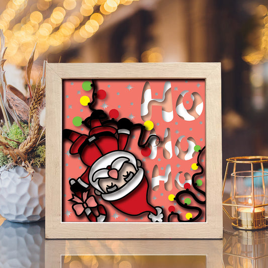 Santa Claus 4 – 3D Shadow Box SVG File for Cricut & Silhouette
