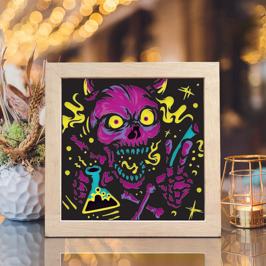 Spooky Skull – 3D Shadow Box SVG File for Cricut & Silhouette