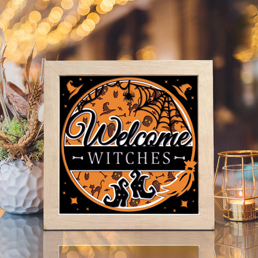 Welcome Halloween 3 – 3D Shadow Box SVG File for Cricut & Silhouette