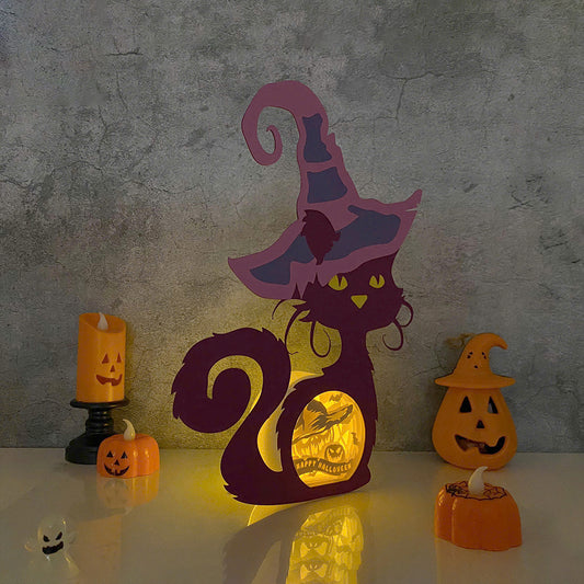 Pumpkin – 3D Witch Cat Box File - Cricut File - VEKTOR KRAFT