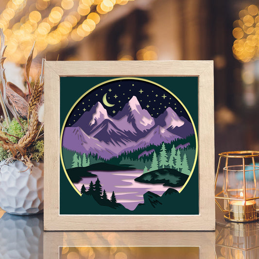 Layered shadow box in a deep frame