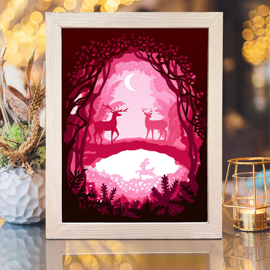 Beginner-friendly animal silhouette light box design
