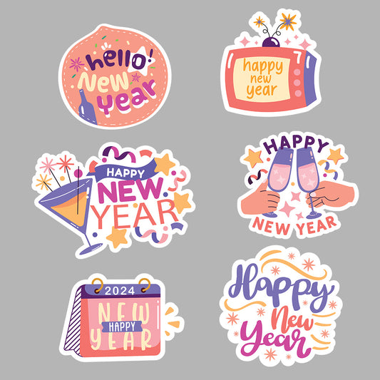 New Year paper lantern design with the year cut into it