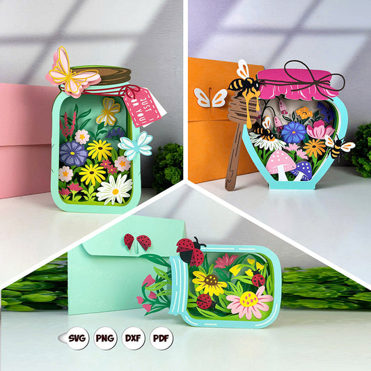 Range of Vektor Kraft paper cut light box and shadow box designs
