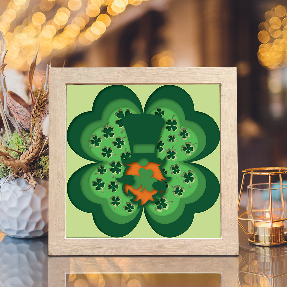 Patrick Day 2 – 3D Paper Cut Shadow Box File - Cricut File - (8x8 inches) - VEKTOR KRAFT