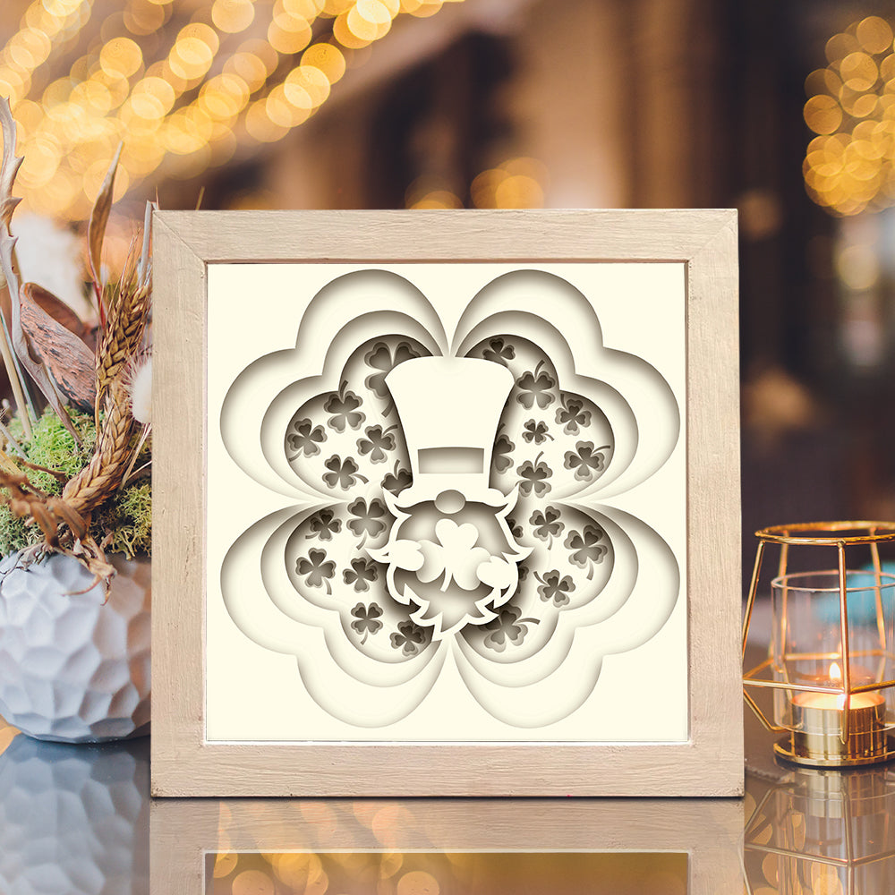 Patrick Day 2 – 3D Paper Cut Shadow Box File - Cricut File - (8x8 inches) - VEKTOR KRAFT