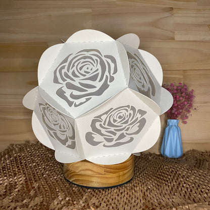 Rose – 3D Lantern SVG File for Cricut & Silhouette