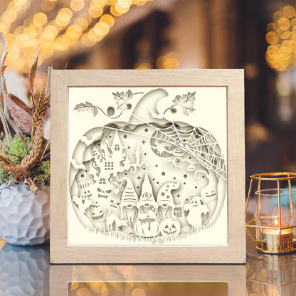 Halloween Gnome – 3D Shadow Box SVG File for Cricut & Silhouette