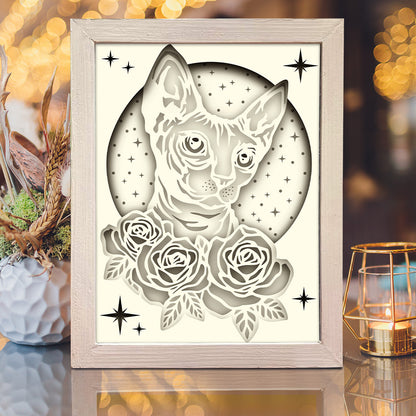 Sphinx Cat – 3D Shadow Box SVG File for Cricut & Silhouette