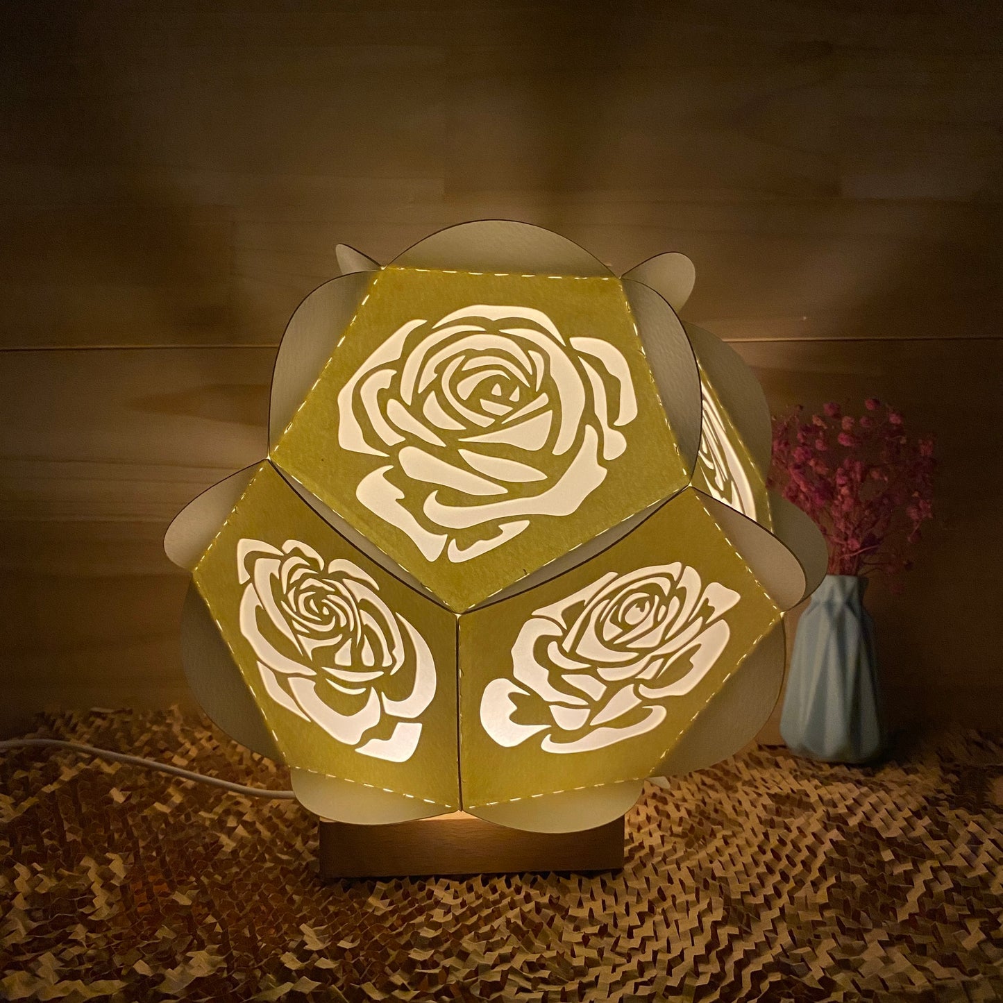 Rose – 3D Lantern SVG File for Cricut & Silhouette