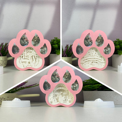 Pack 3 Cat Memorial – 3D Box SVG File for Cricut & Silhouette