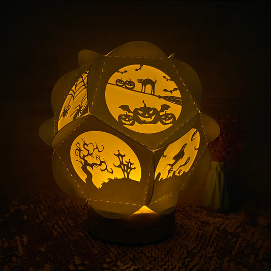 Halloween 3 - 3D Pentagon Lantern File - Cricut File - VEKTOR KRAFT