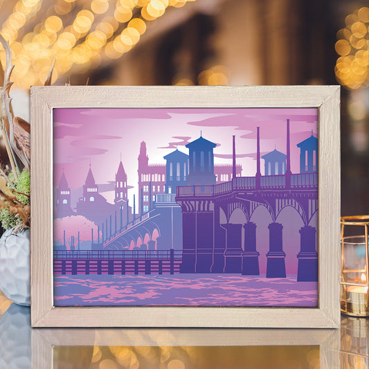 ST Florida 1 – 3D Lightbox SVG File for Cricut & Silhouette