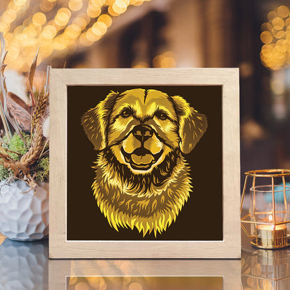 Golden Retriever – 3D Lightbox SVG File for Cricut & Silhouette