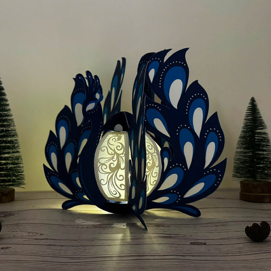 Peacock - 3D Animal Lantern File  - Cricut File  - VEKTOR KRAFT