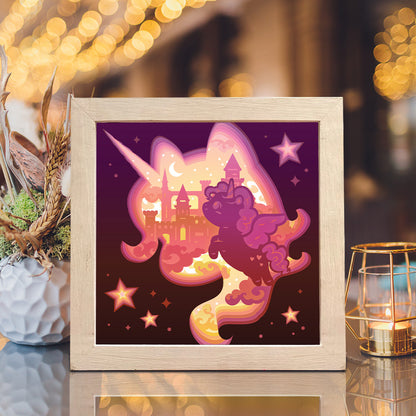 Fairytale Unicorn – 3D Lightbox SVG File for Cricut & Silhouette