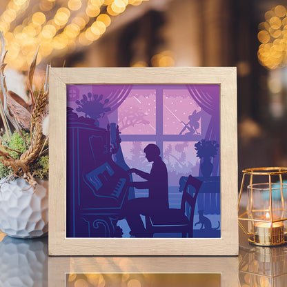 Piano 2 – 3D Lightbox SVG File for Cricut & Silhouette