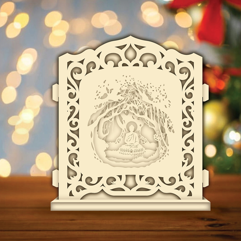 Buddha 1 – 3D Pop-Up Card SVG File for Cricut & Silhouette