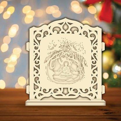 Buddha 1 – 3D Pop-Up Card SVG File for Cricut & Silhouette