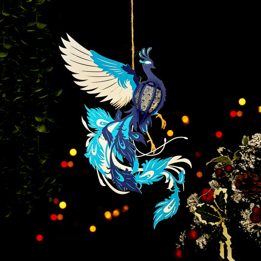 Peacock 2 - 3D Animal Lantern File  - Cricut File  - VEKTOR KRAFT