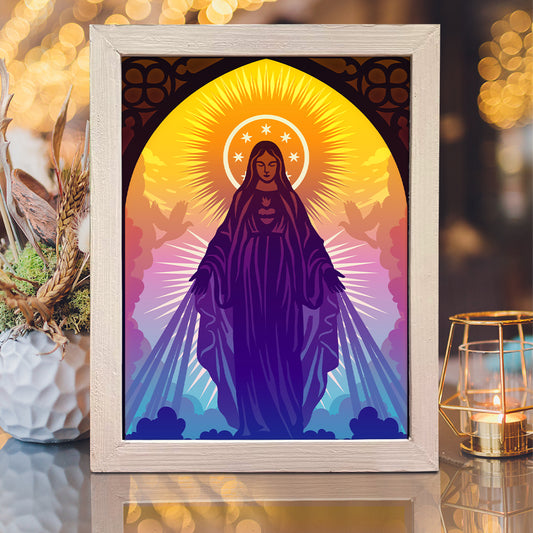 Ave Maria – 3D Lightbox SVG File for Cricut & Silhouette