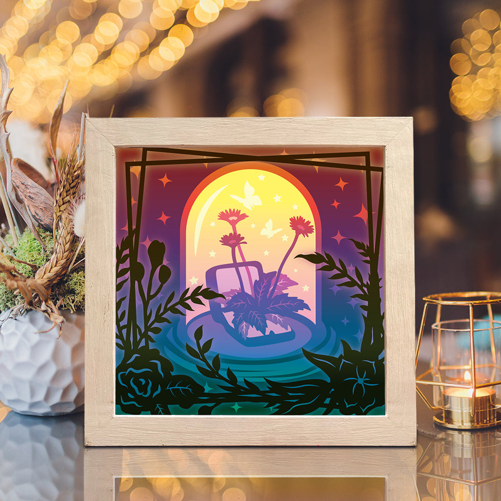 Butterfly Jar – 3D Lightbox SVG File for Cricut & Silhouette