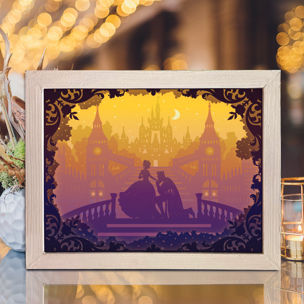 King and Queen – 3D Lightbox SVG File for Cricut & Silhouette