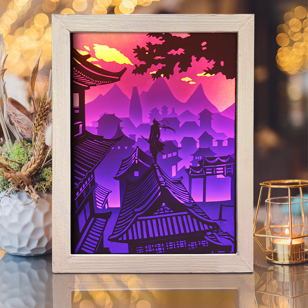 Knight Errant – 3D Lightbox SVG File for Cricut & Silhouette