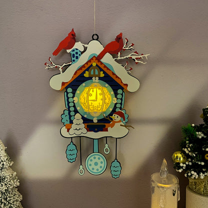 Pendulum Clock - 3D Christmas Lantern File - Cricut File  - VEKTOR KRAFT