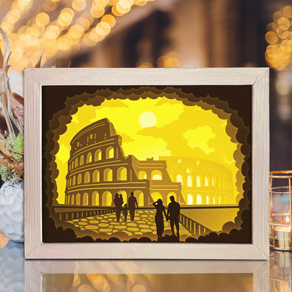 Colosseum 2 – 3D Lightbox SVG File for Cricut & Silhouette