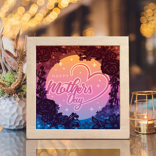 Happy Mother's Day 5 - 3D Mother Lightbox File - Cricut File - VEKTOR KRAFT