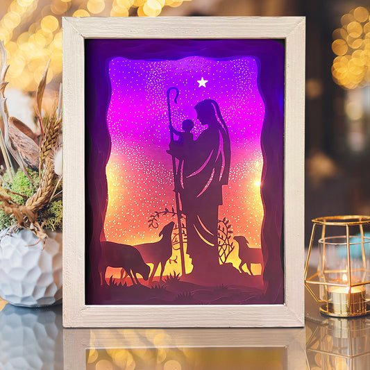 Jesus 2 – 3D Lightbox SVG File for Cricut & Silhouette