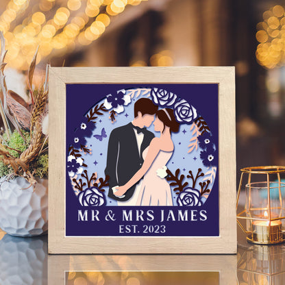 Customizable Wedding 1 – 3D Shadow Box SVG File for Cricut & Silhouette