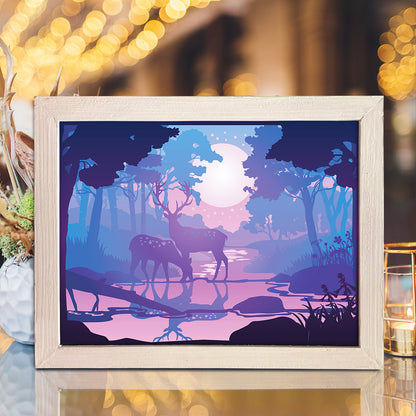 Deer 4 – 3D Lightbox SVG File for Cricut & Silhouette