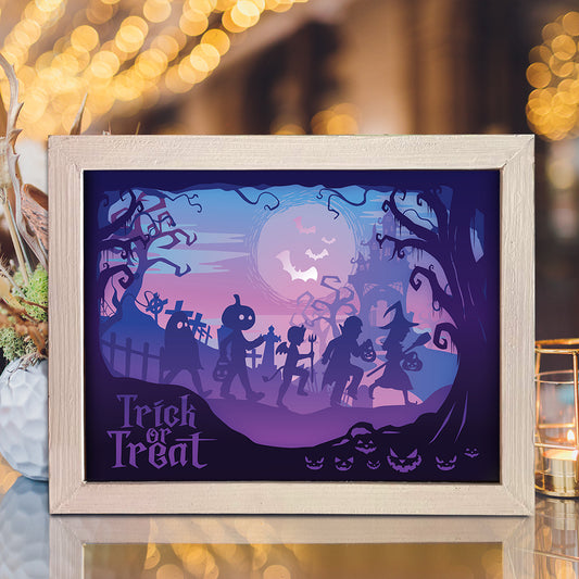 Halloween 8 - 3D Halloween Papercut Lightbox File - Cricut File - VEKTOR KRAFT